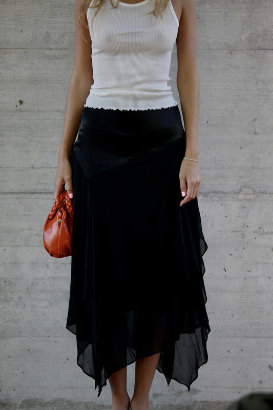 Asymmetrical vintage skirt