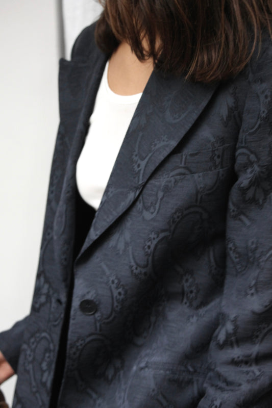 Jacquard vintage blazer