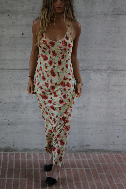 Cortana floral silk maxi dress